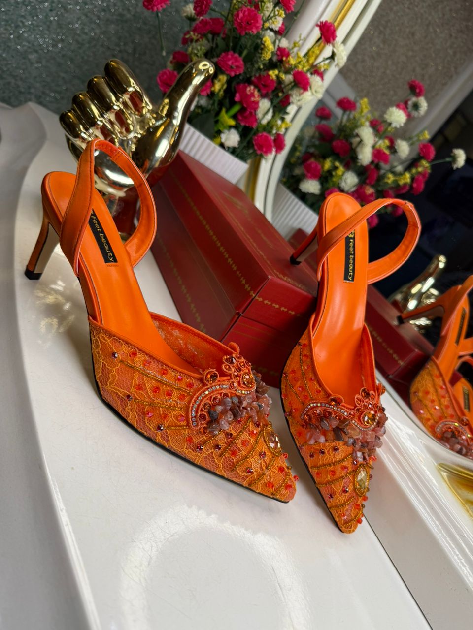 Feet beauty 8942-31 Orange