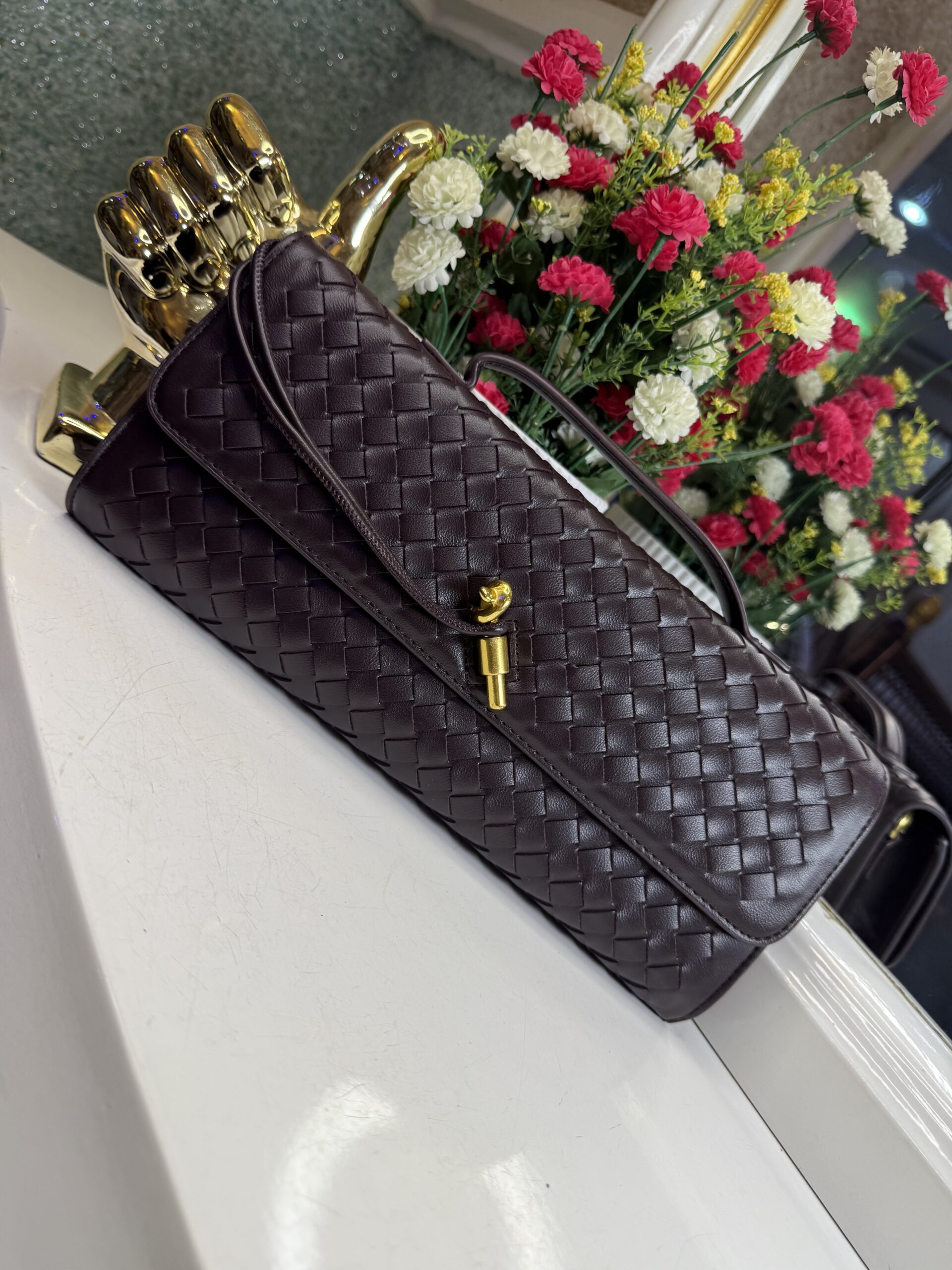 brown luxury purse