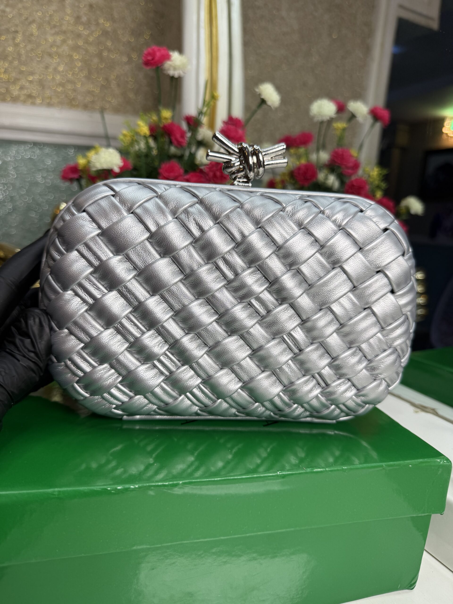 classic clutch silver
