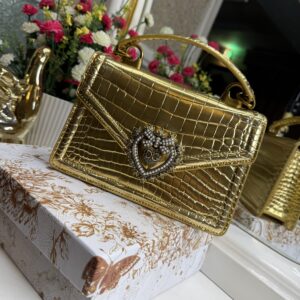 luxury D&G bag gold